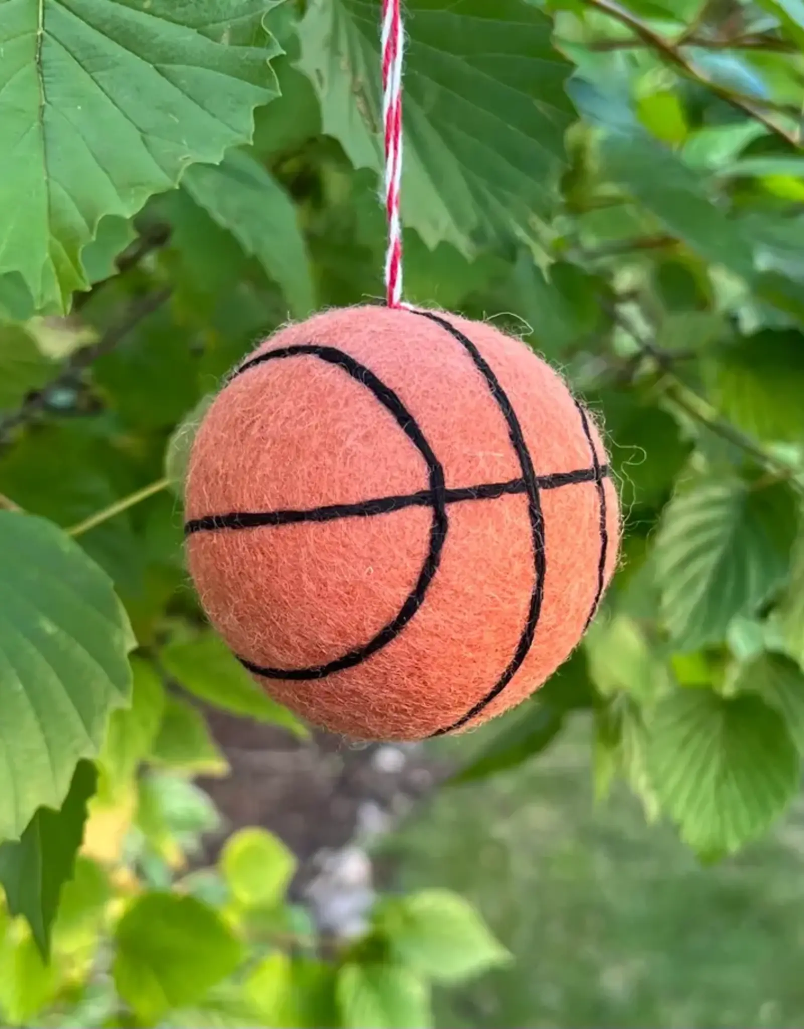 Ornaments 4 Orphans Wool Basketball Ornament