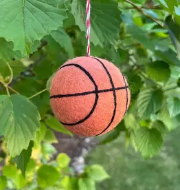 Ornaments 4 Orphans Wool Basketball Ornament