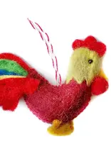 Ornaments 4 Orphans Chipper Wool Rooster Ornament