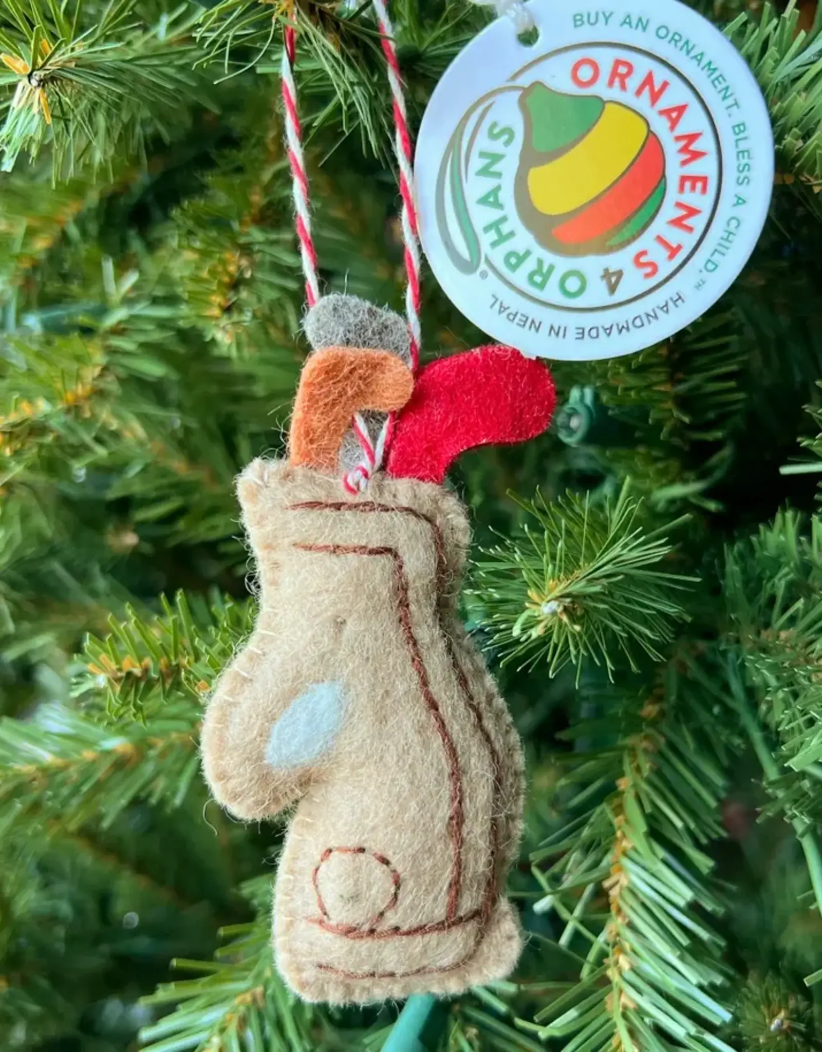 Ornaments 4 Orphans Wool Golf Bag Ornament