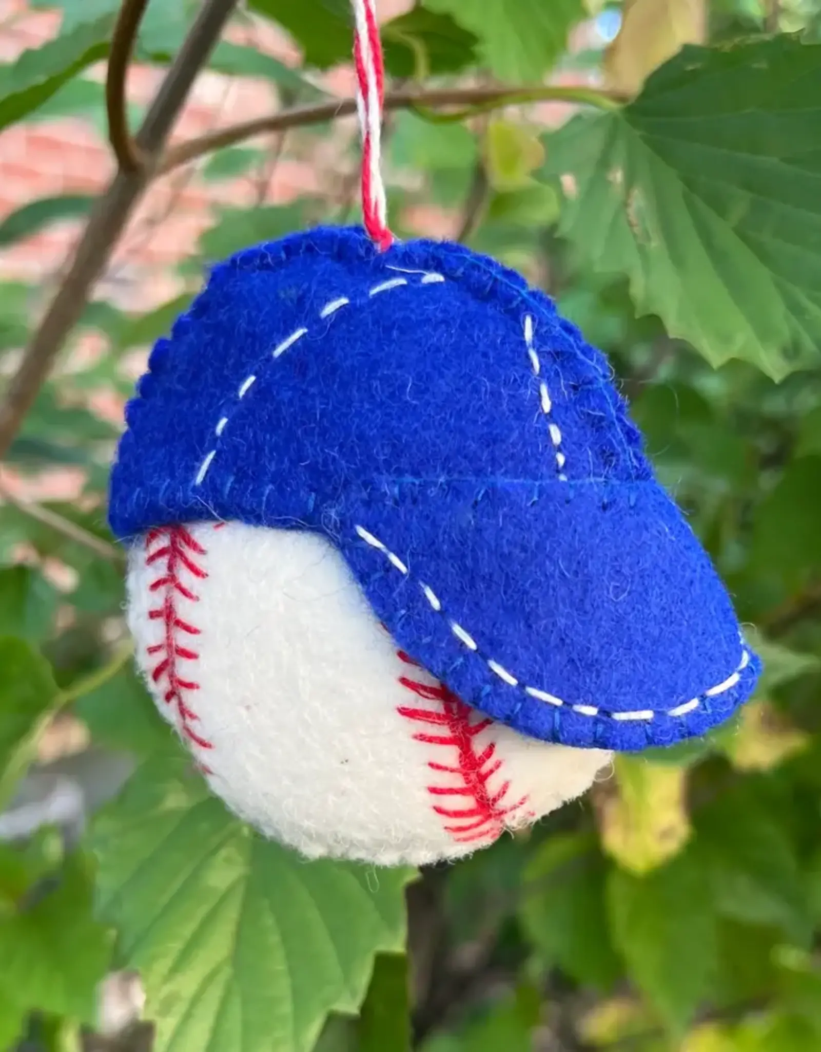 Ornaments 4 Orphans Wool Baseball with Hat Ornament
