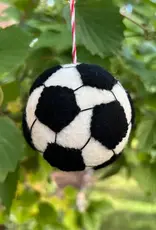 Ornaments 4 Orphans Wool Soccer Ball Ornament
