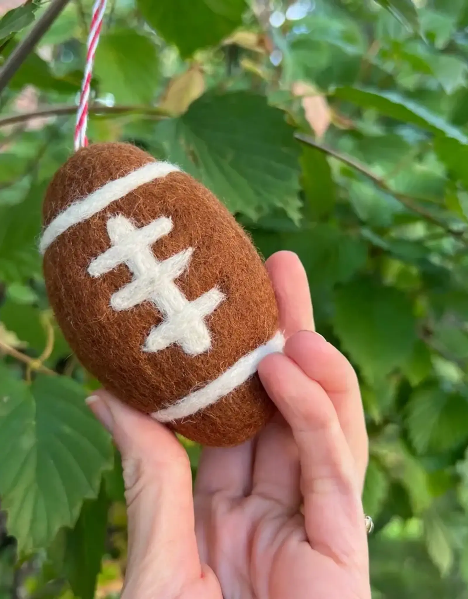 Ornaments 4 Orphans Wool Football Ornament