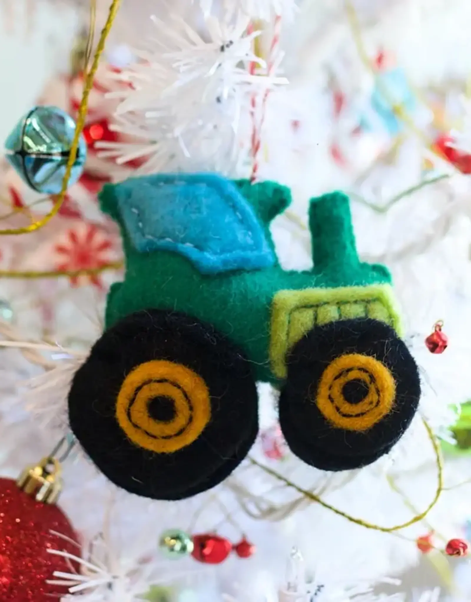 Ornaments 4 Orphans Tractor Felt Ornament