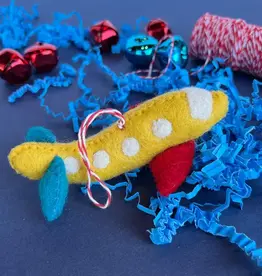 Ornaments 4 Orphans Airplane Felt Ornament