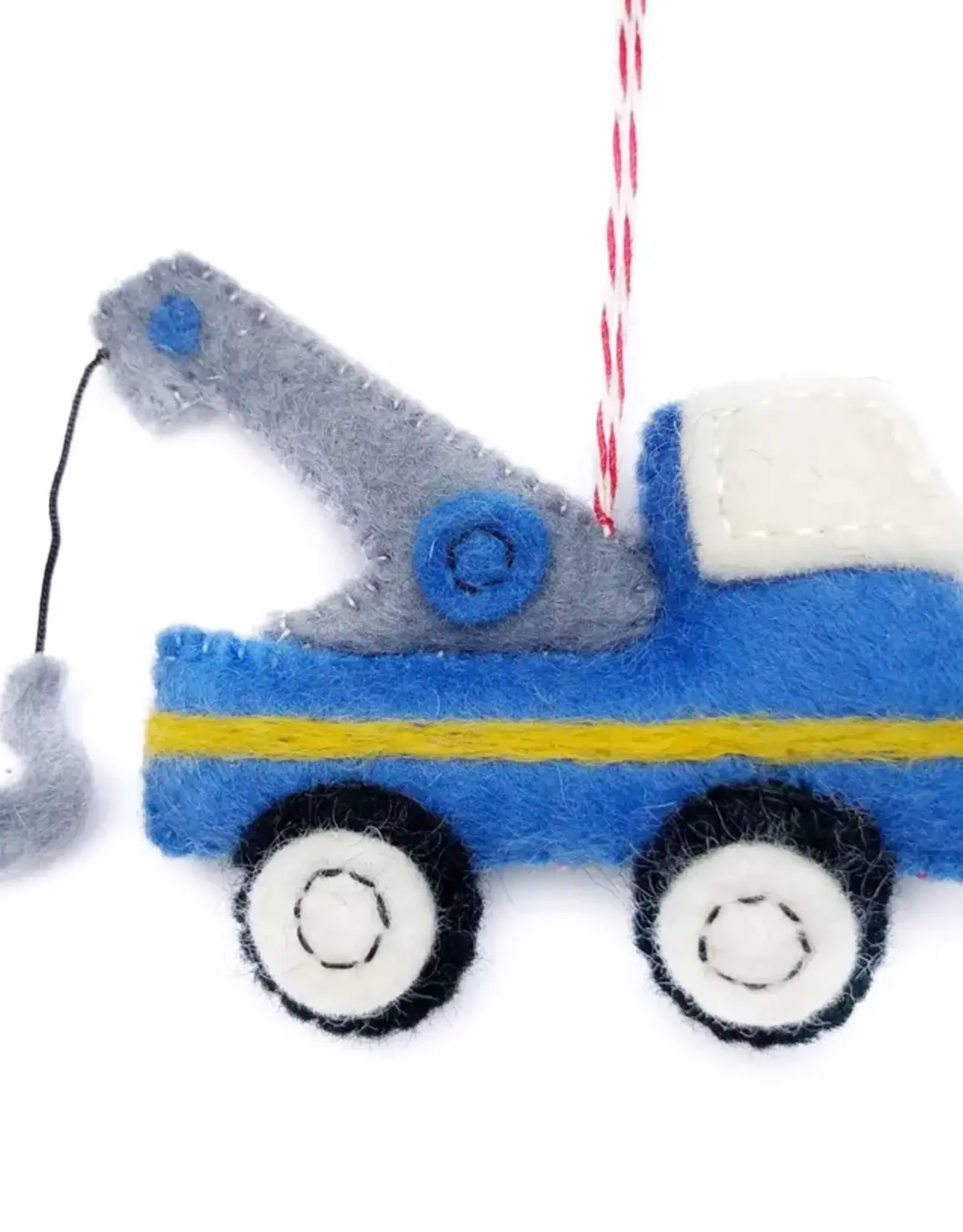 Ornaments 4 Orphans Tow Truck Felt Ornament