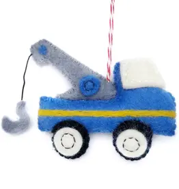 Ornaments 4 Orphans Tow Truck Felt Ornament