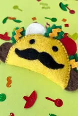 Ornaments 4 Orphans Taco Man Felt Wool Christmas Ornament