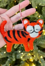 Ornaments 4 Orphans Tiger Felt Wool Christmas Ornament