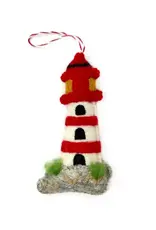 Ornaments 4 Orphans Lighthouse Felt Wool Christmas Ornament