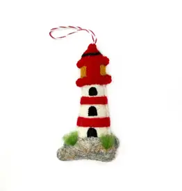 Ornaments 4 Orphans Lighthouse Felt Wool Christmas Ornament