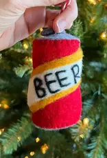 Ornaments 4 Orphans Beer Can Felt Wool Christmas Ornament