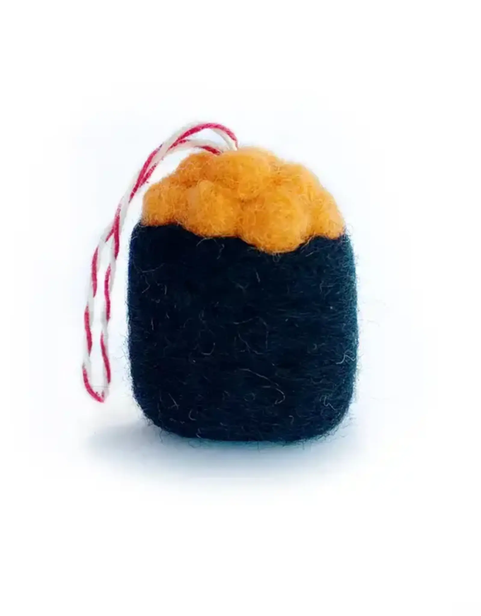 Ornaments 4 Orphans Tobiko Maki Roll Felt Ornament