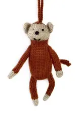 Ornaments 4 Orphans Monkey Knit Wool Christmas Ornament
