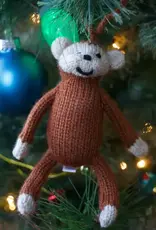 Ornaments 4 Orphans Monkey Knit Wool Christmas Ornament