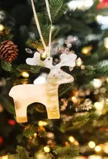 Ornaments 4 Orphans Deer Cow Horn Christmas Ornament