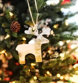 Ornaments 4 Orphans Deer Cow Horn Christmas Ornament