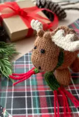 Ornaments 4 Orphans Moose Ornament, Knit Wool