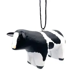 Women of the Cloud Forest Holstein Cow Balsa Ornament