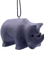 Women of the Cloud Forest Rhino Balsa Ornament