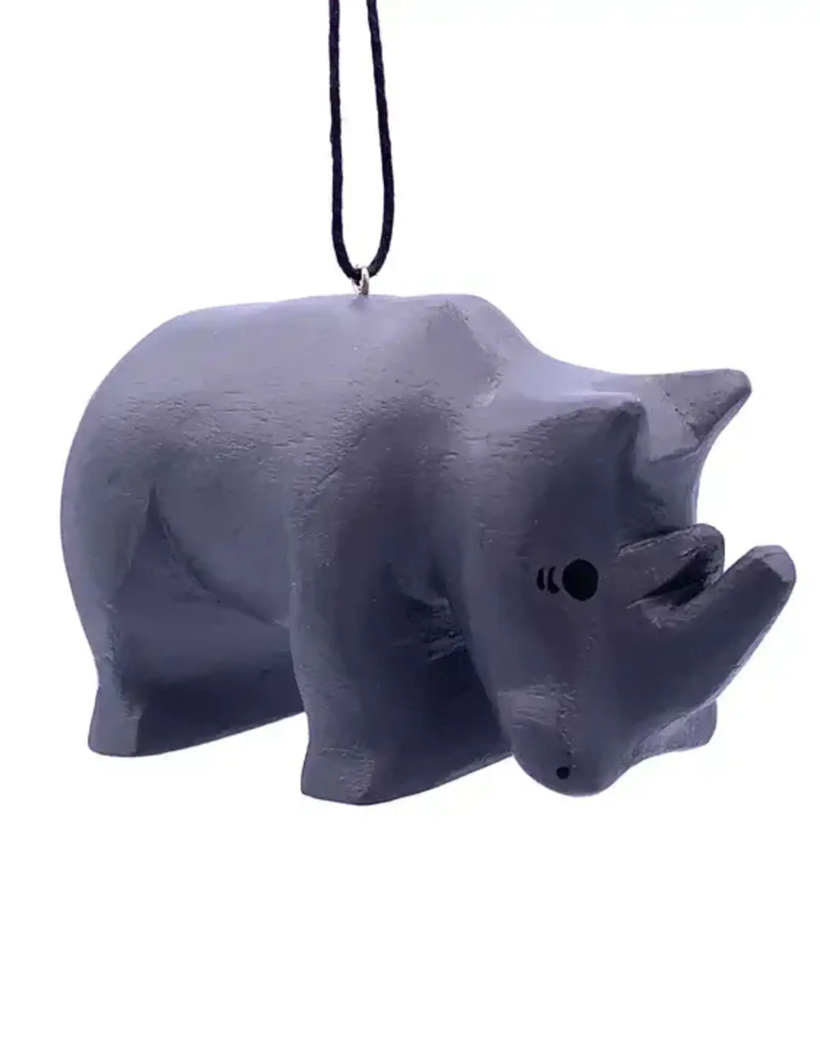 Women of the Cloud Forest Rhino Balsa Ornament