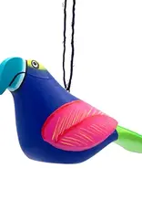 Women of the Cloud Forest Blue Macaw Balsa Ornament
