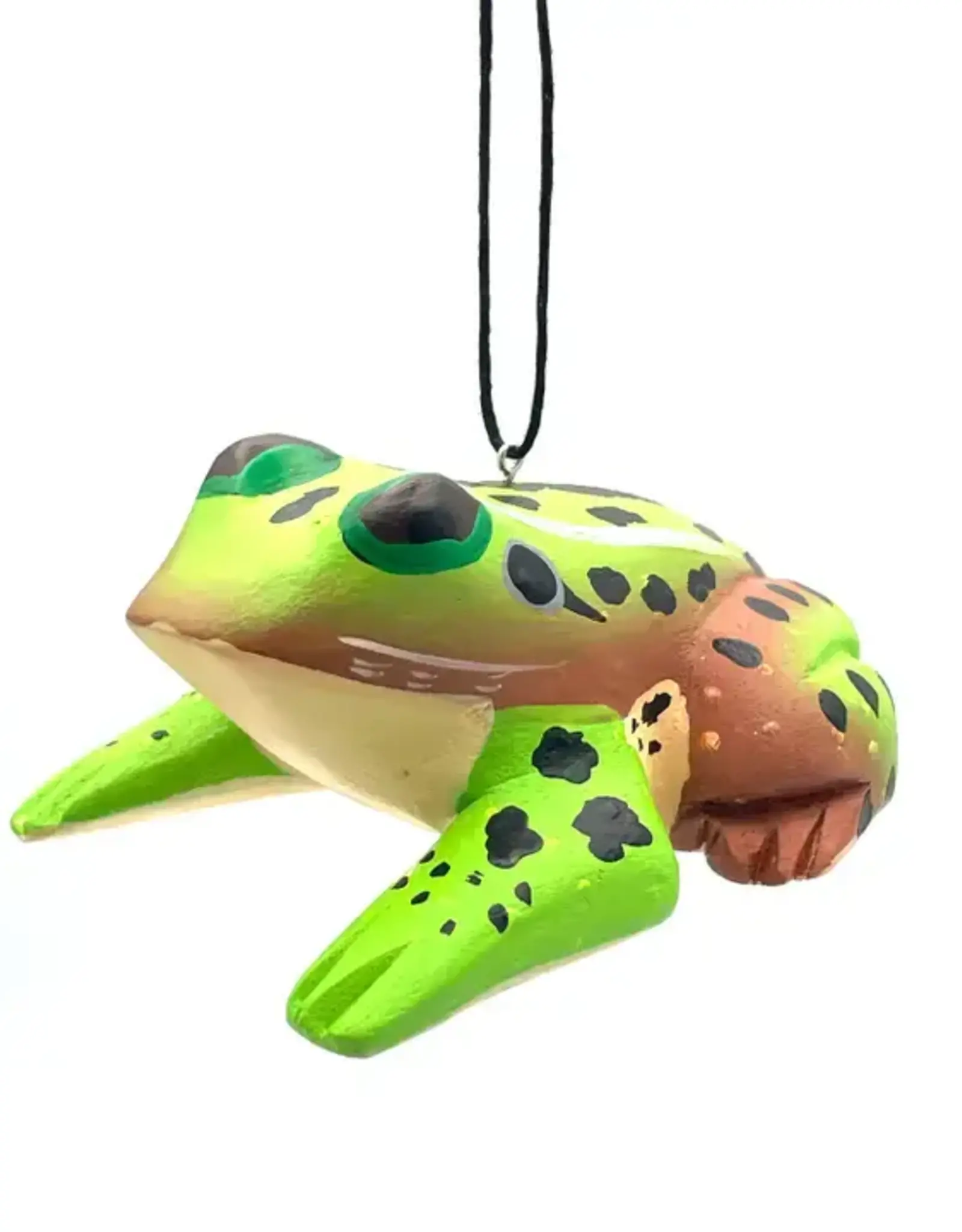 Women of the Cloud Forest Southern Leopard Frog Balsa Ornament