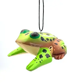 Women of the Cloud Forest Southern Leopard Frog Balsa Ornament
