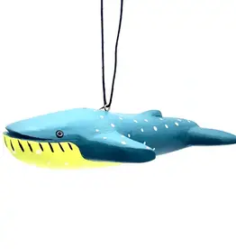 Women of the Cloud Forest Blue Whale Balsa Ornament