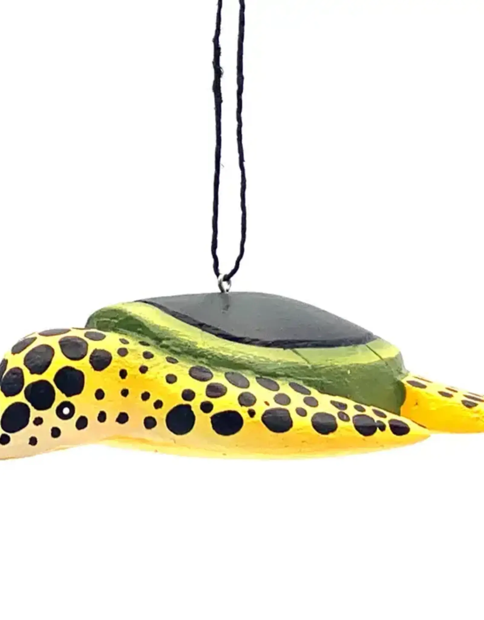 Women of the Cloud Forest Green Turtle Balsa Ornament