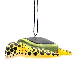 Women of the Cloud Forest Green Turtle Balsa Ornament