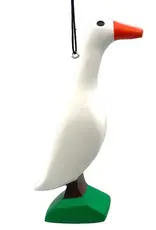 Women of the Cloud Forest Runner Duck Balsa Ornament