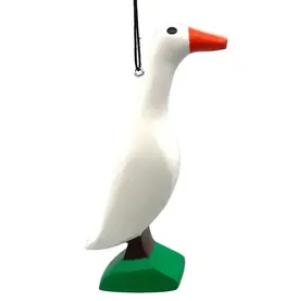Women of the Cloud Forest Runner Duck Balsa Ornament