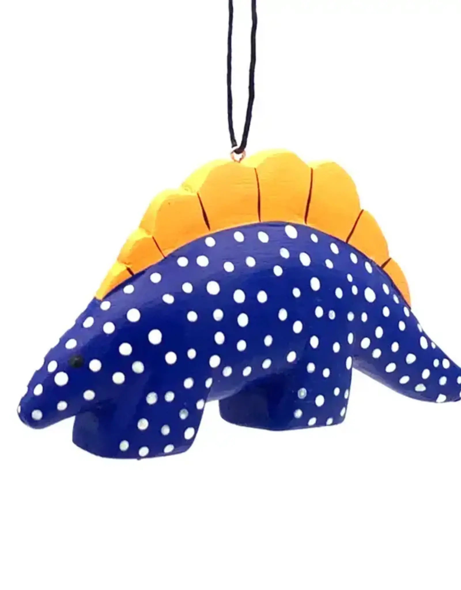 Women of the Cloud Forest Whimsical Stegosaurus Balsa Ornament