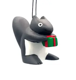 Women of the Cloud Forest Gray Squirrel with Gift Balsa Ornament