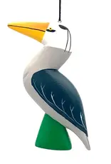 Women of the Cloud Forest Great Blue Heron Balsa Ornament