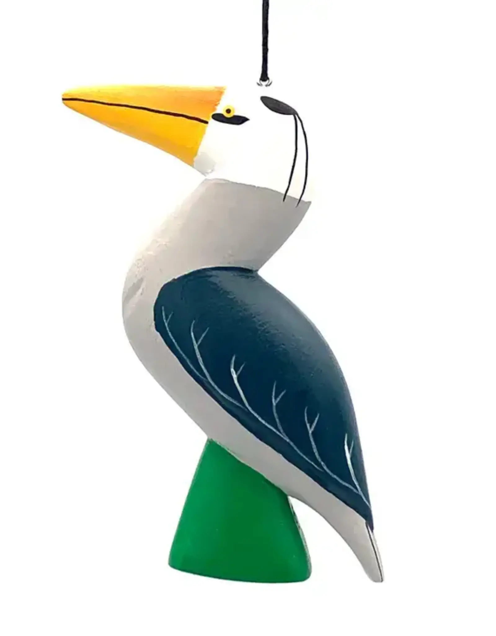 Women of the Cloud Forest Great Blue Heron Balsa Ornament