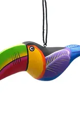 Women of the Cloud Forest Whimsical Toucan Balsa Ornament