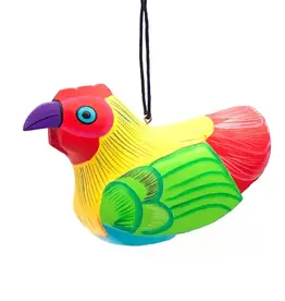 Women of the Cloud Forest Whimsical Chicken Balsa Ornament