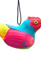 Women of the Cloud Forest Whimsical Chicken Balsa Ornament