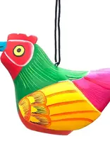 Women of the Cloud Forest Whimsical Chicken Balsa Ornament