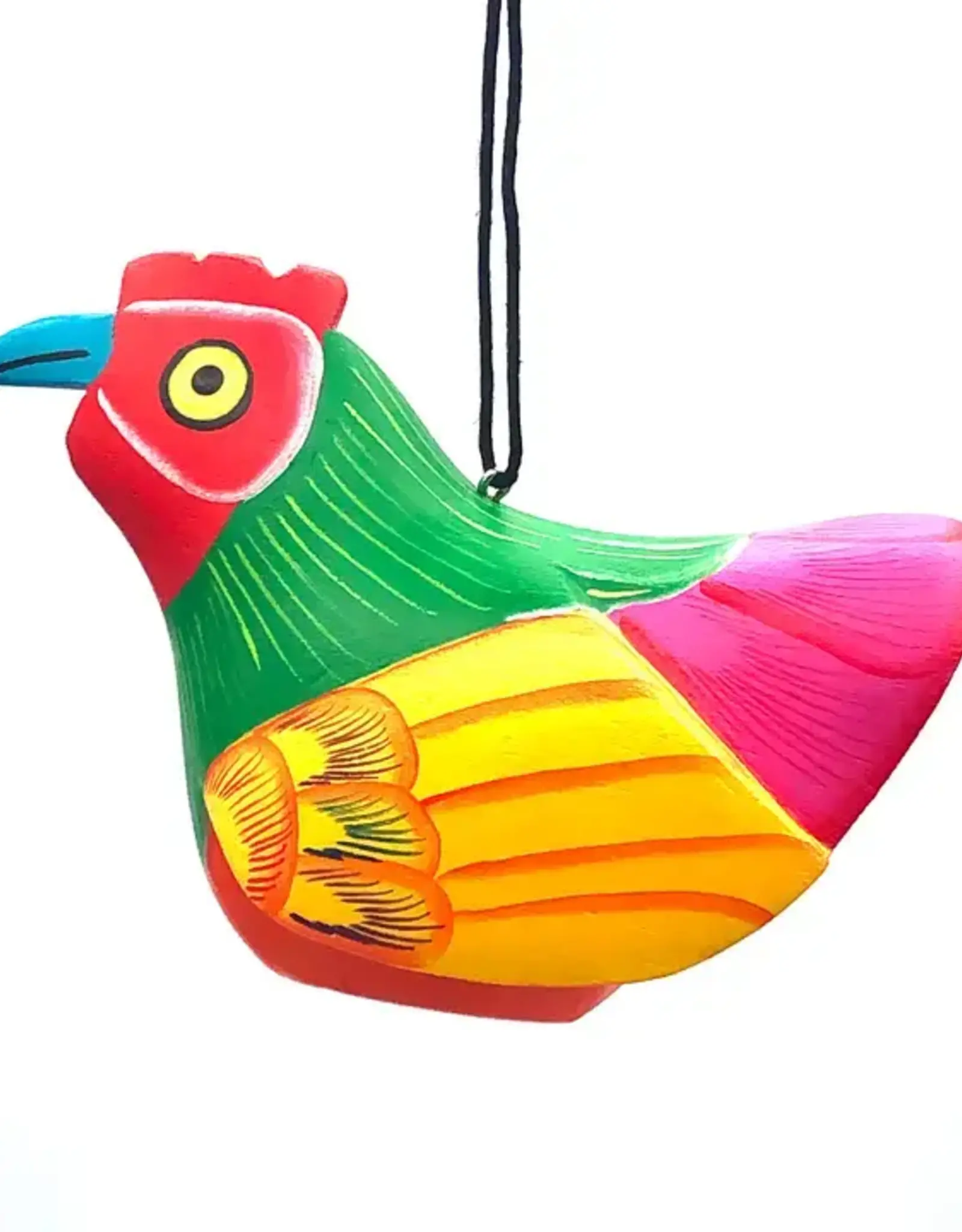 Women of the Cloud Forest Whimsical Chicken Balsa Ornament