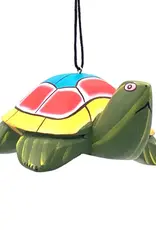 Women of the Cloud Forest Whimsical Turtle Balsa Ornament