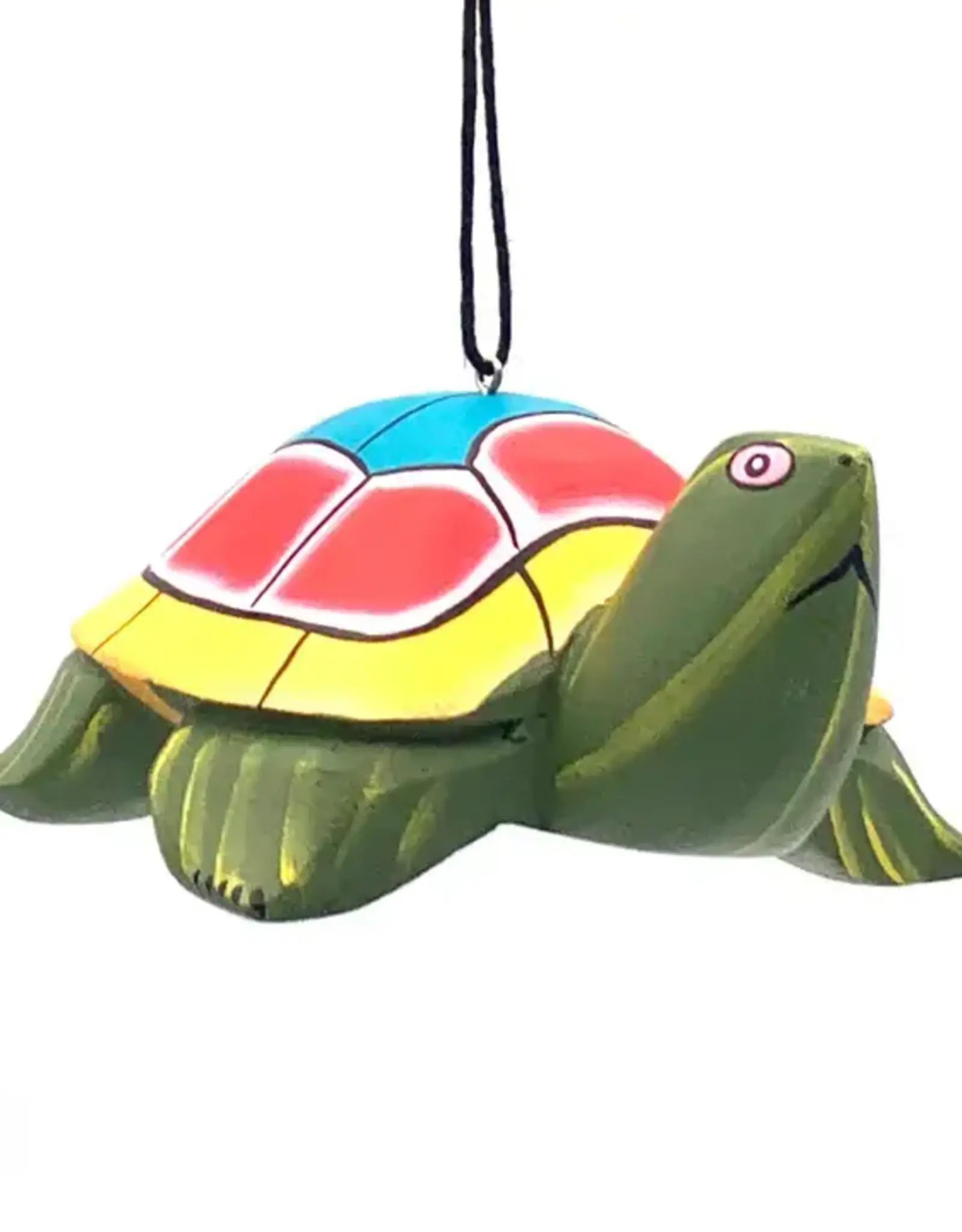 Women of the Cloud Forest Whimsical Turtle Balsa Ornament