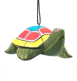 Women of the Cloud Forest Whimsical Turtle Balsa Ornament