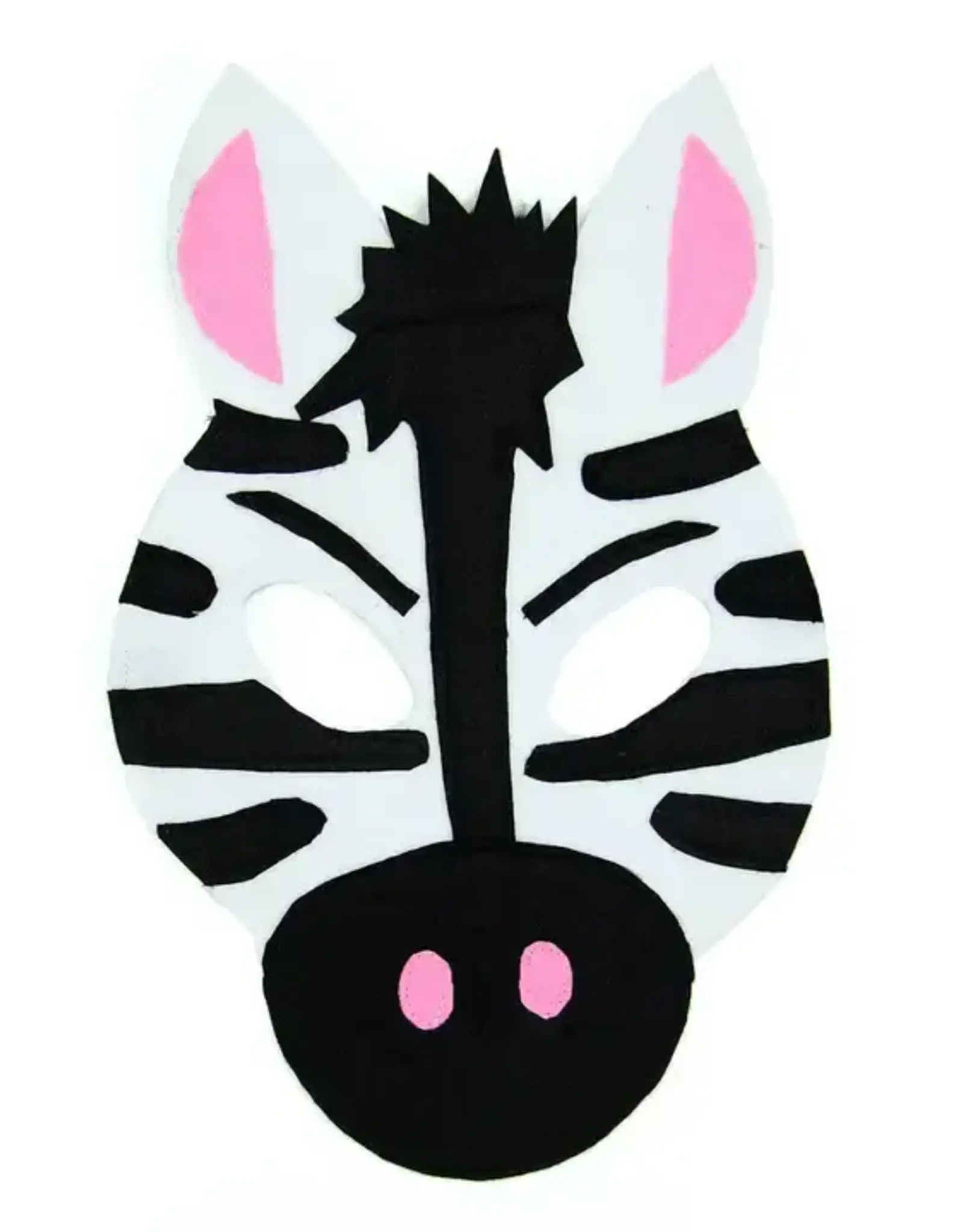 Minga Fair Trade Zebra Felt Play Mask