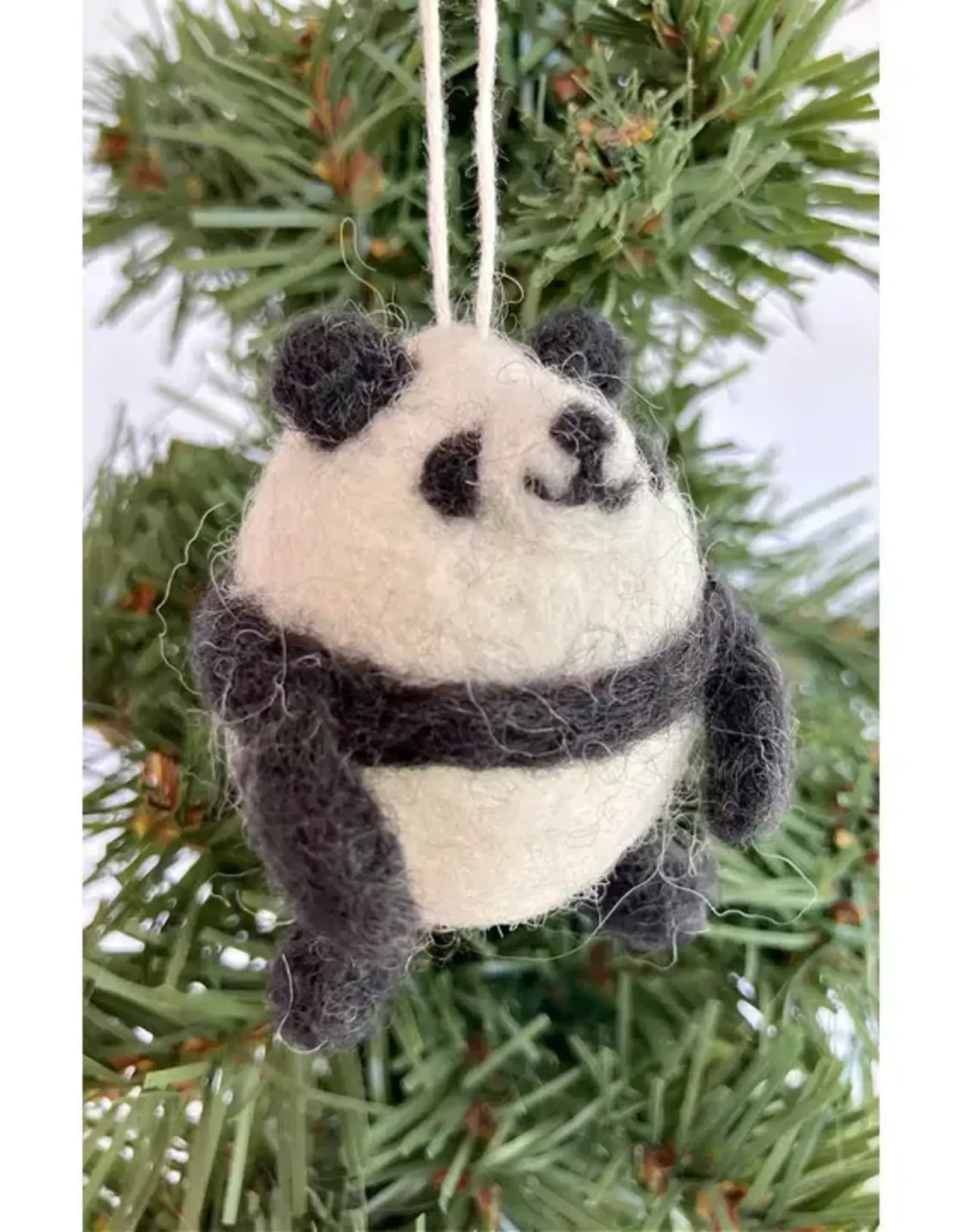 Ganesh Himal Felt Panda Ornament
