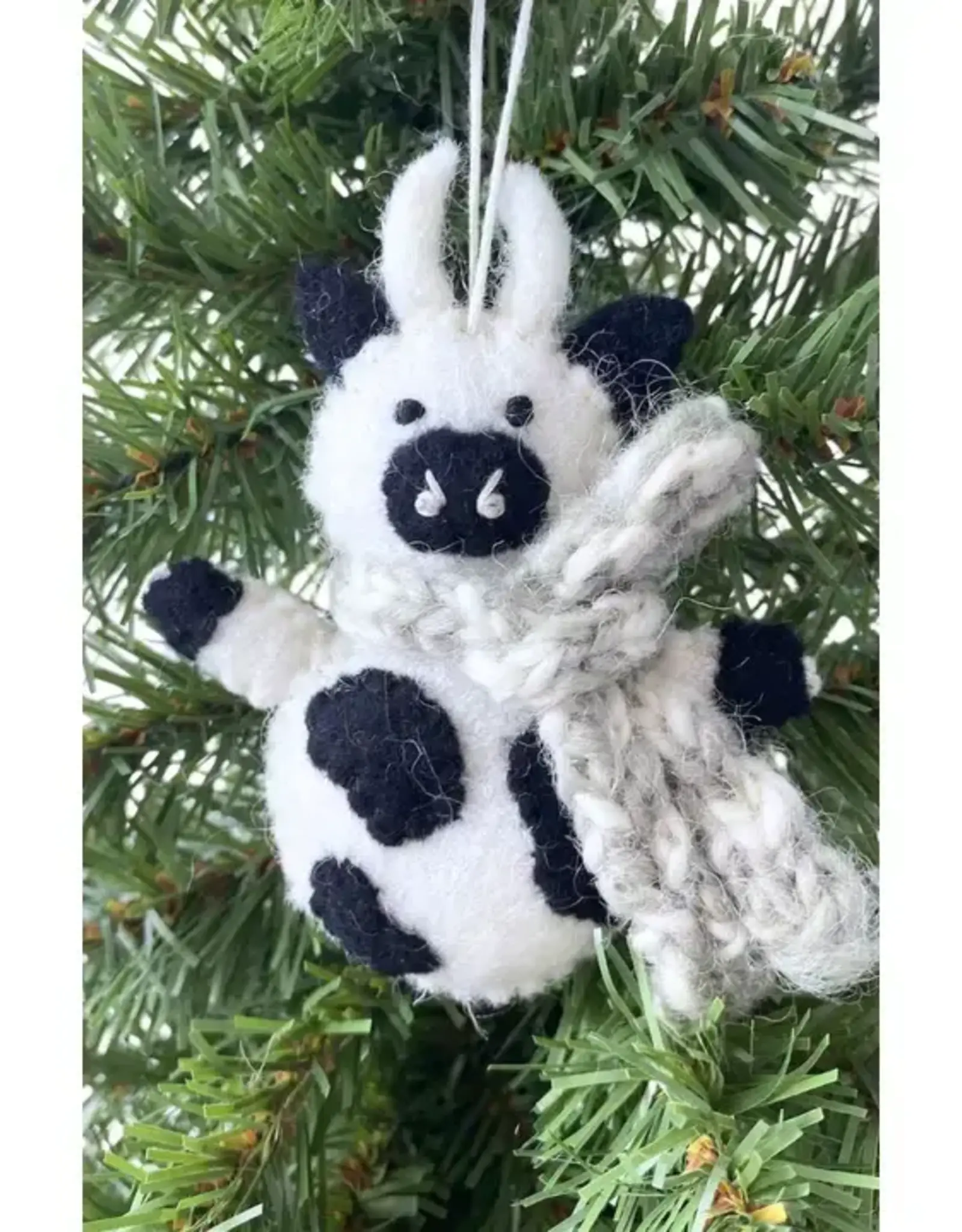 Ganesh Himal Felt Cow Ornament