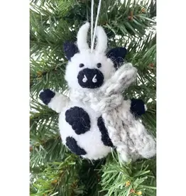 Ganesh Himal Felt Cow Ornament