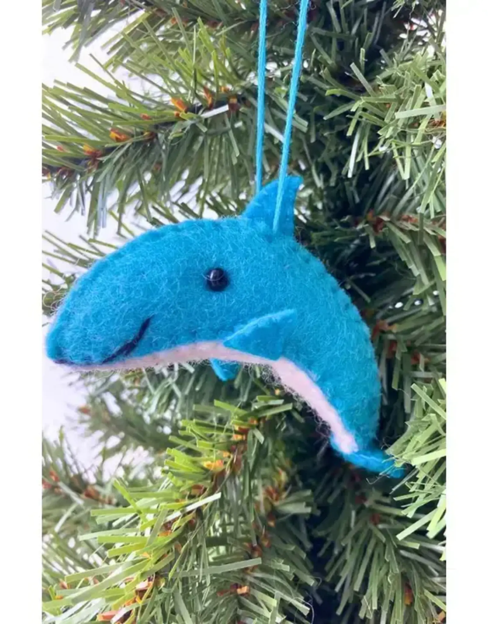 Ganesh Himal Dolphin Felt Ornament